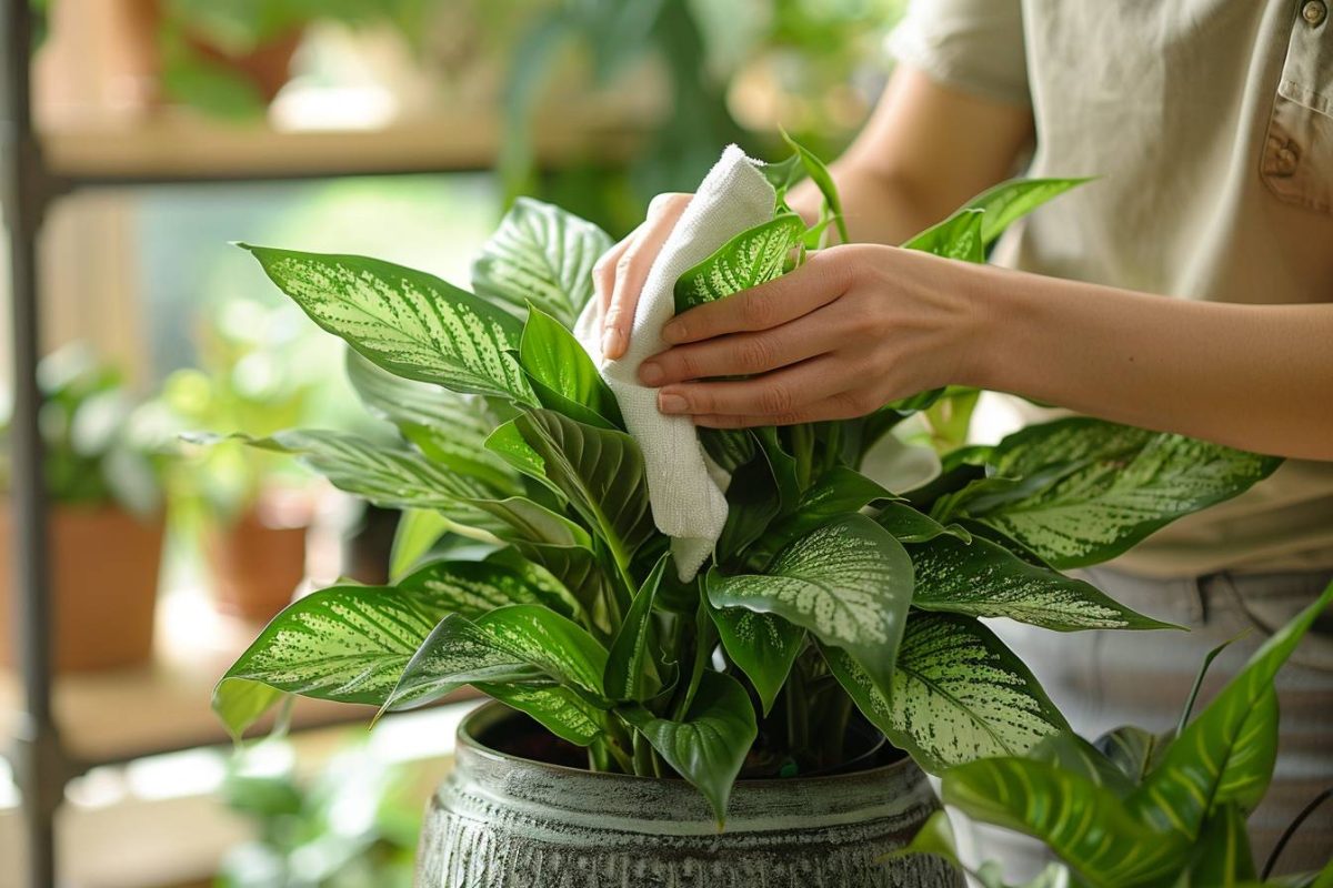 Guide pratique pour un nettoyage doux et efficace des feuilles de vos plantes d'intérieur