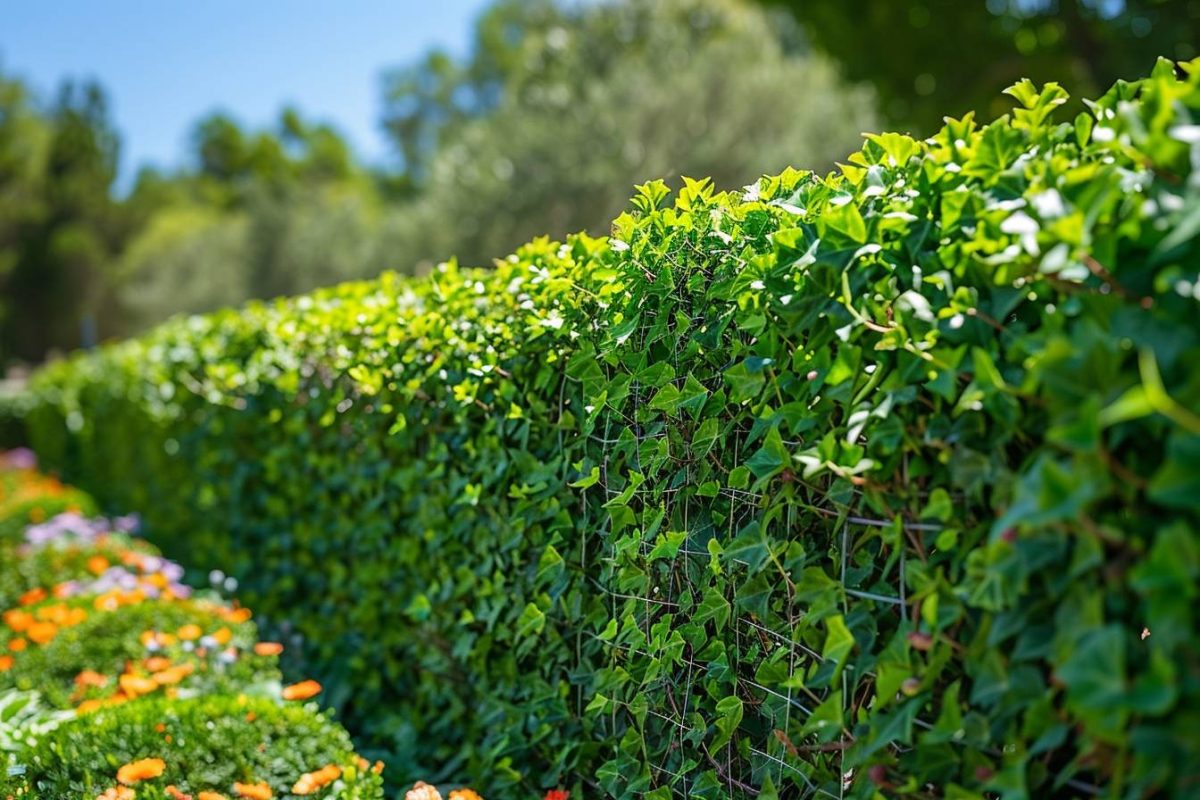 L'art de créer une haie de lierre sur un grillage : guide pour un jardin privé et esthétique