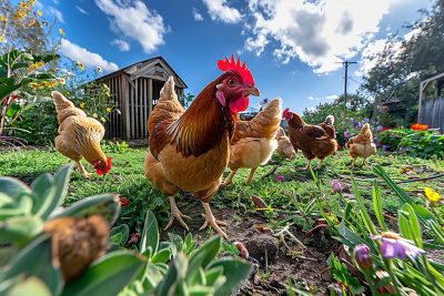 Les poules en liberté dans votre jardin : guide pour un équilibre parfait